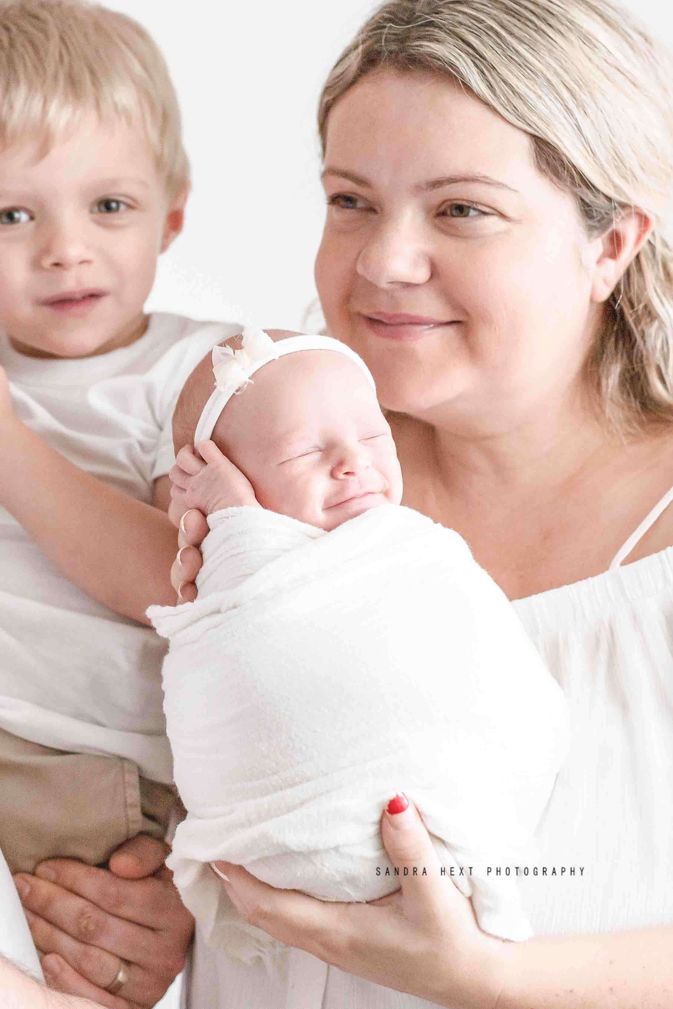 In-home newborn photography Burlington