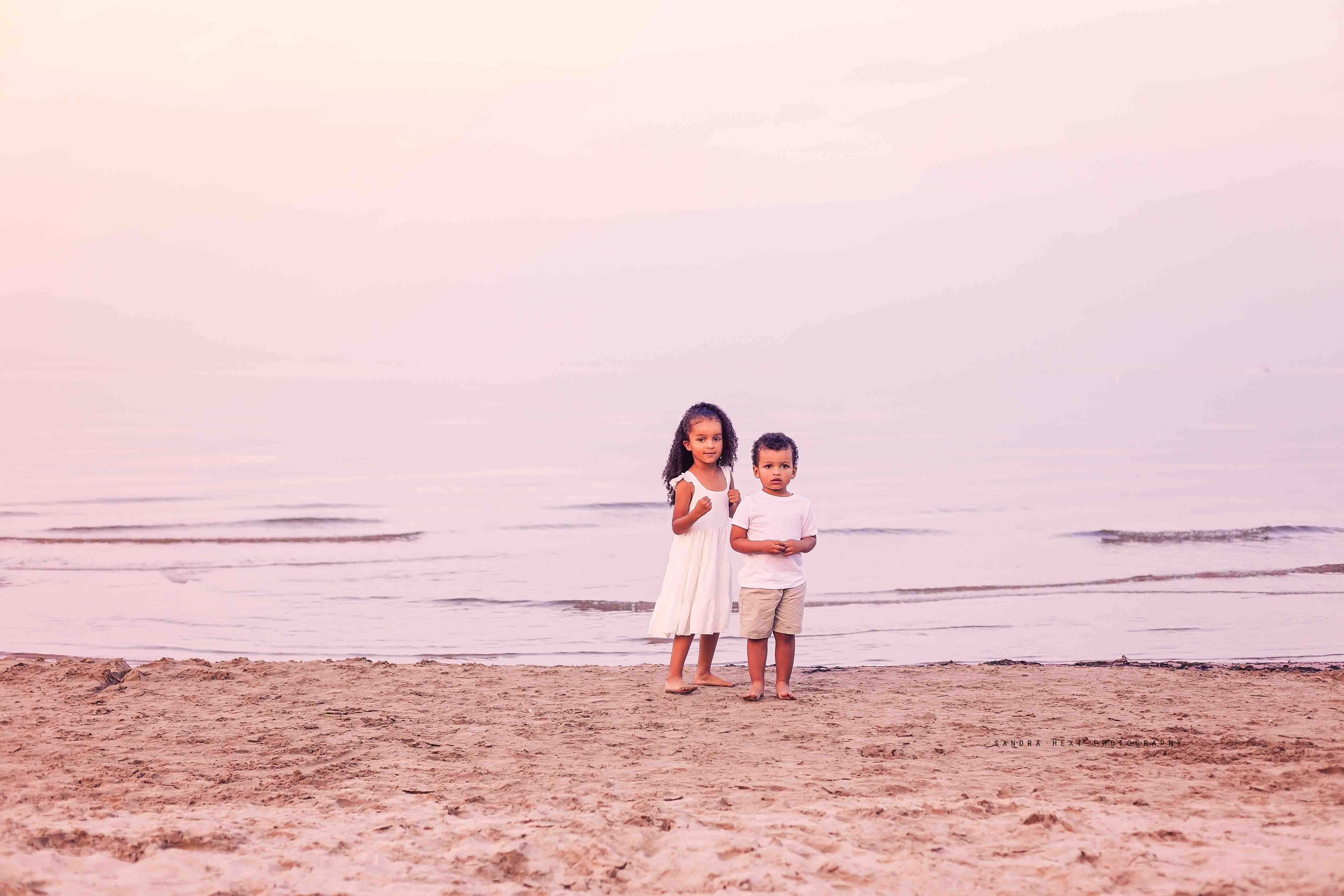 Sandy beach photo shoots Burlington