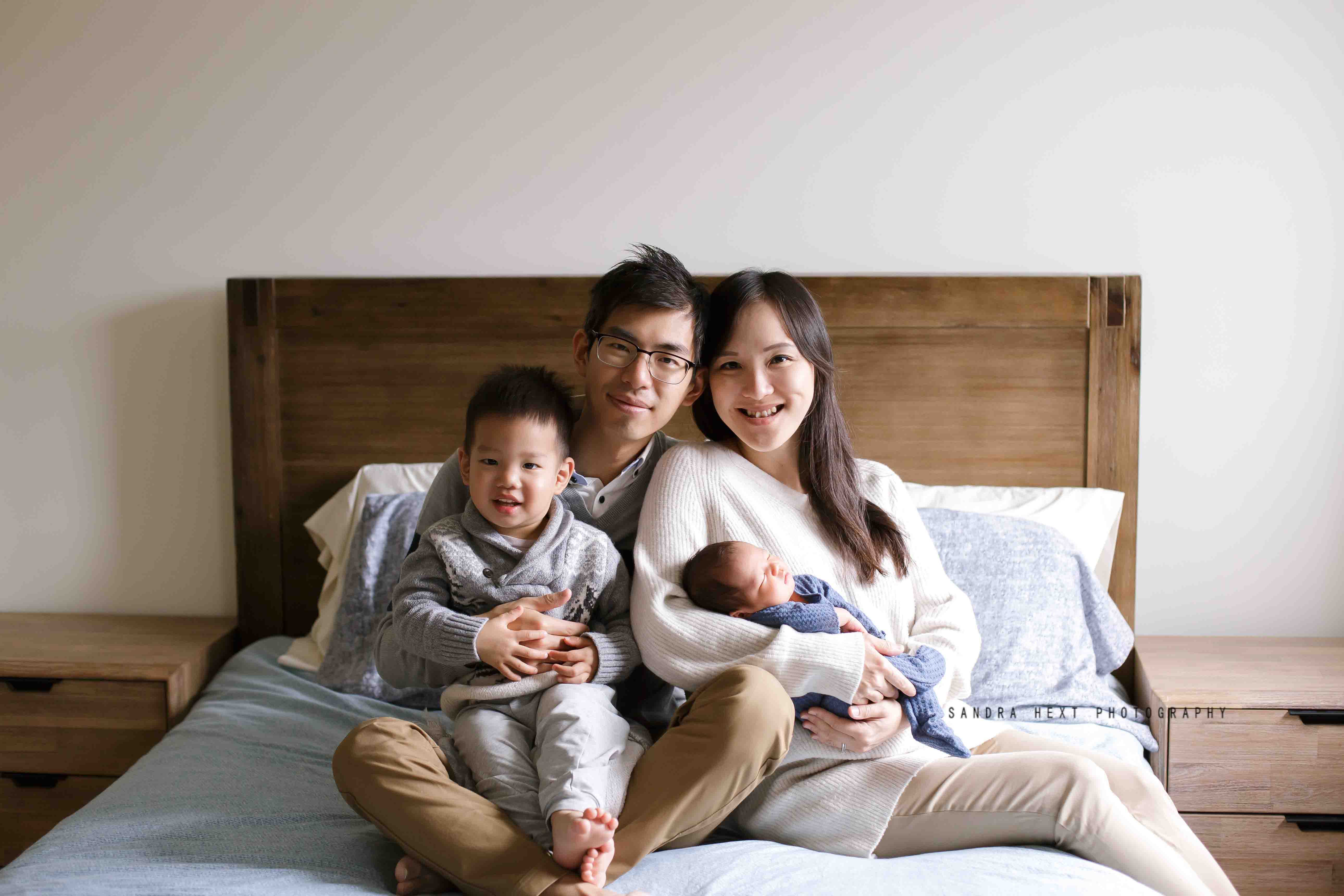 In-home newborn photography Burlington