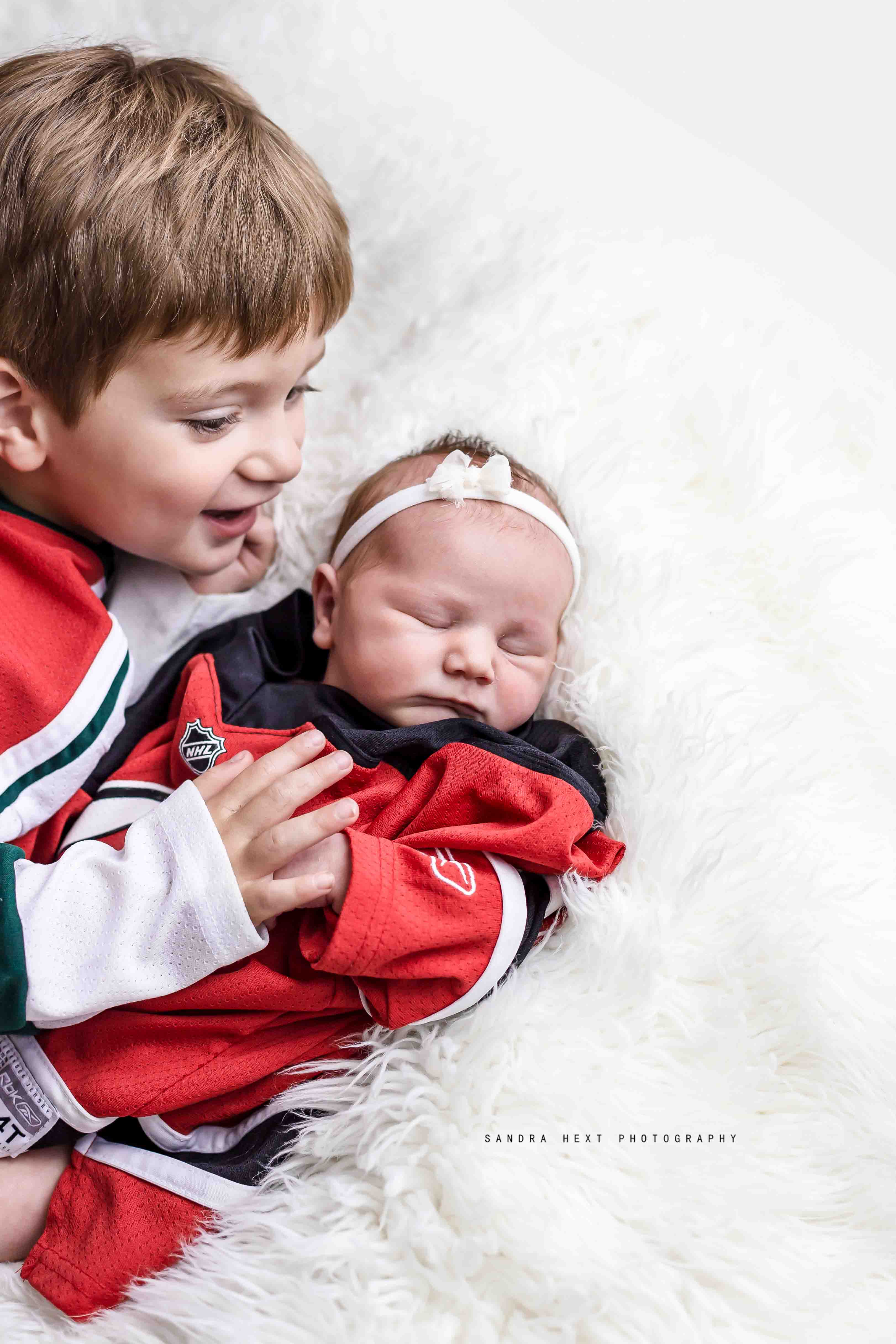 New Jersey Devils-Themed Newborn Photo Shoot