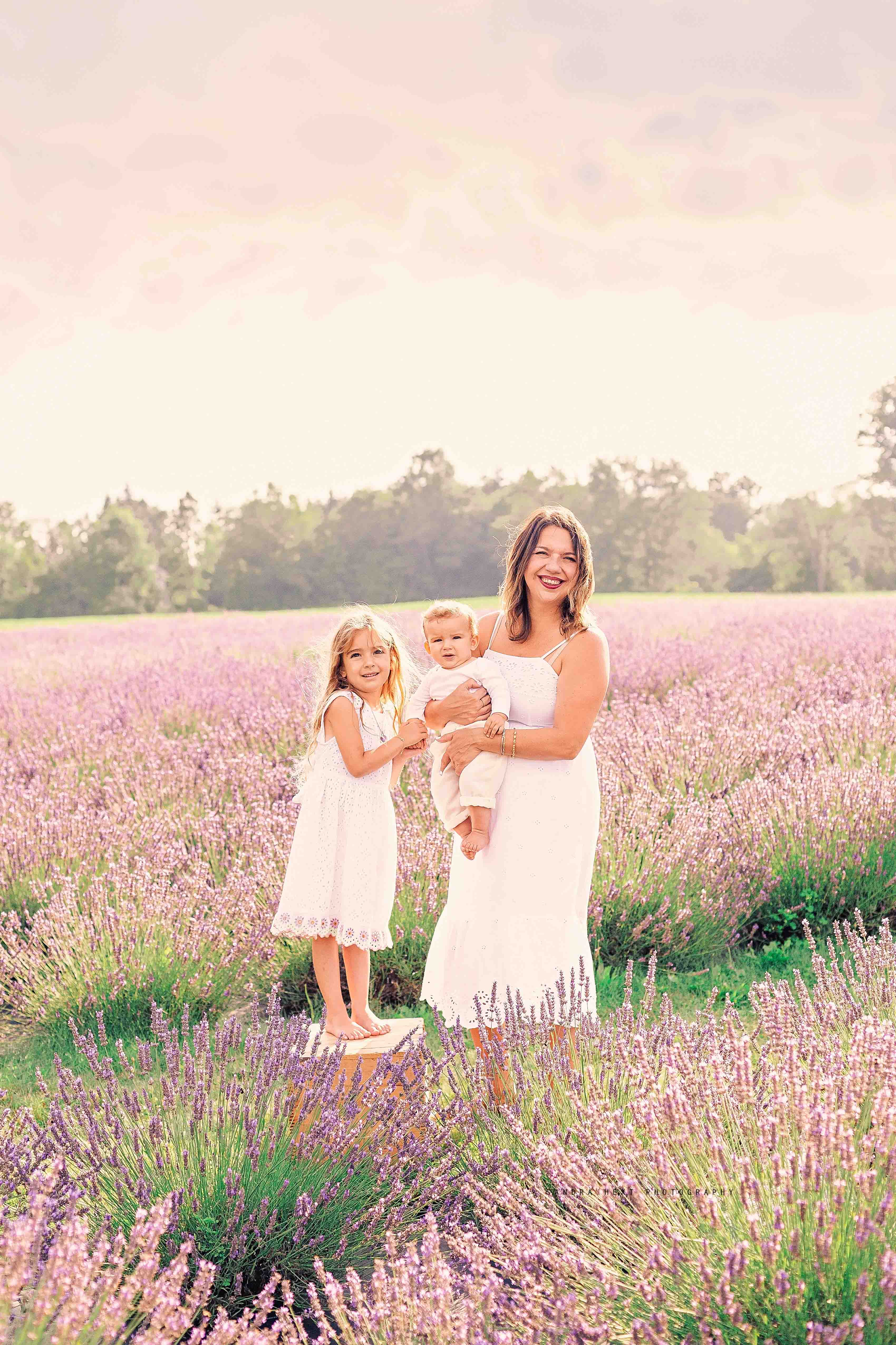 Lavender field family photography Erin Ontario